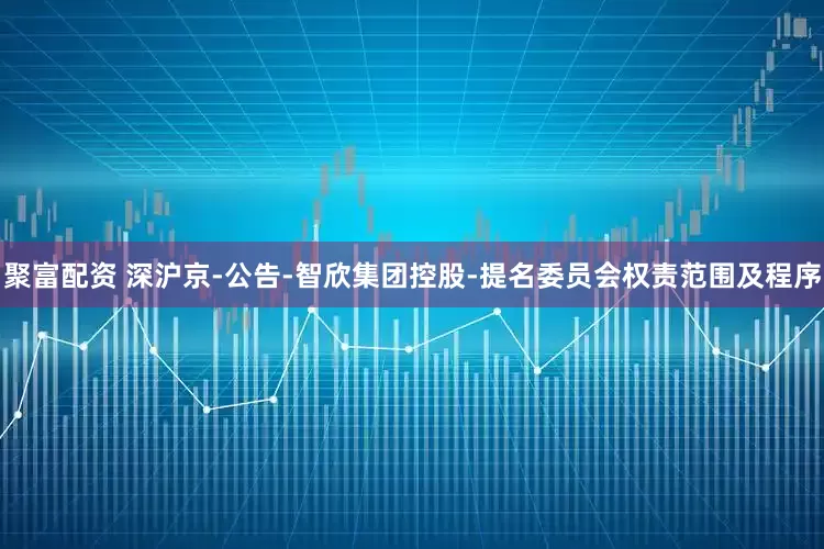 聚富配资 深沪京-公告-智欣集团控股-提名委员会权责范围及程序